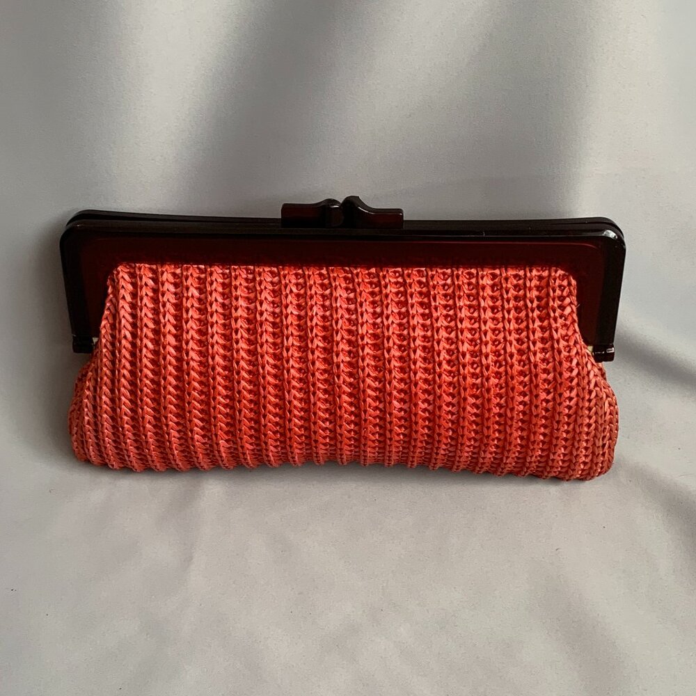 Large Woven Straw Clutch